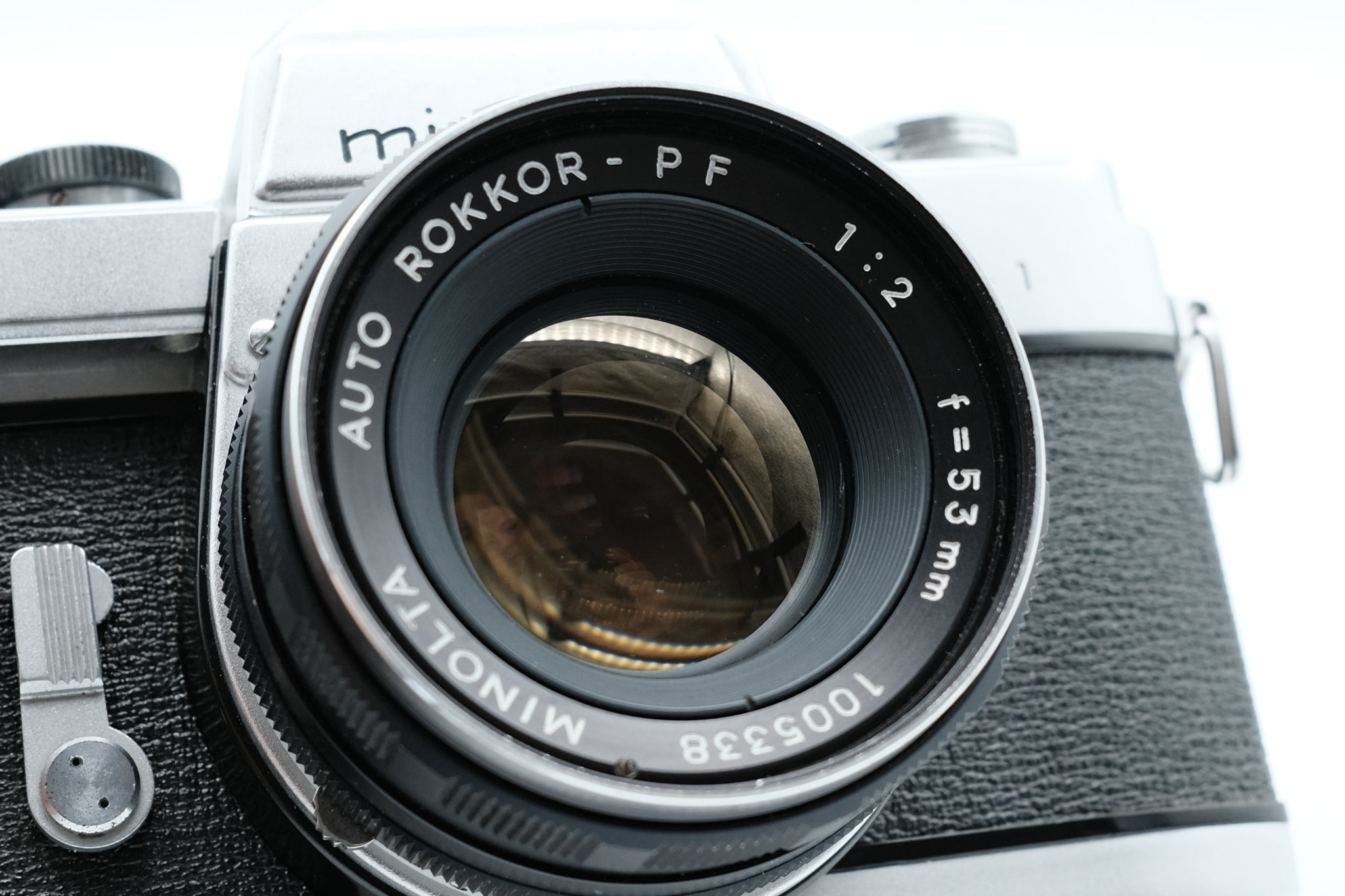 Minolta SR-1 (Model E) w/Minolta Auto Rokkor-PF 53mm f2 Lens - Great Cond