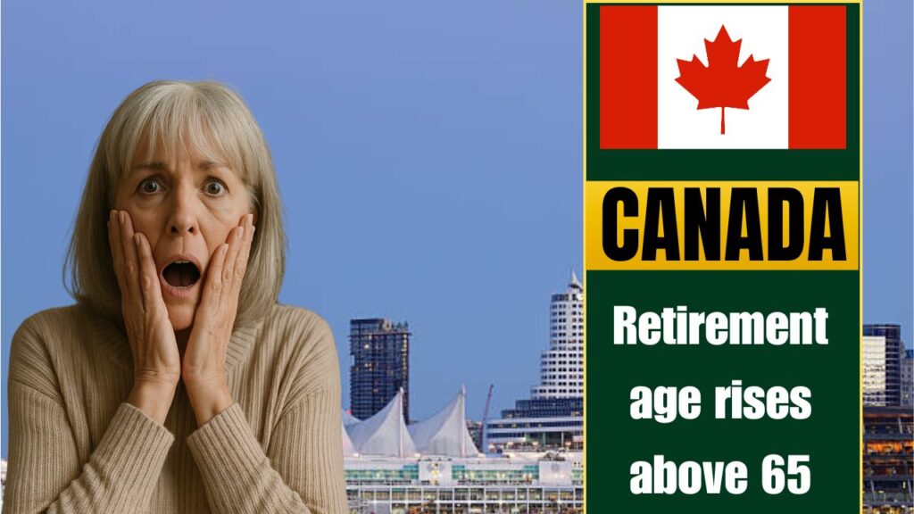 Retirement age rises above 65